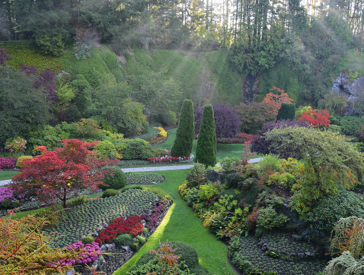 The Butchart Gardens – Victoria, Canada – Sunken Garden