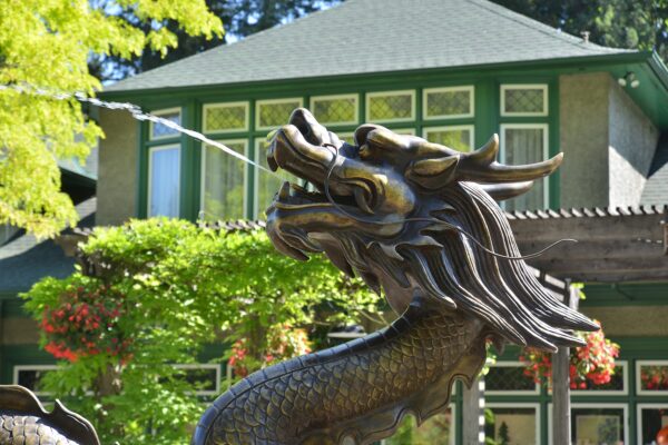 Stunning Dragon Fountain: Gift From People’s Republic of China