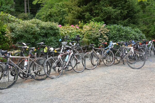 Biking to The Butchart Gardens