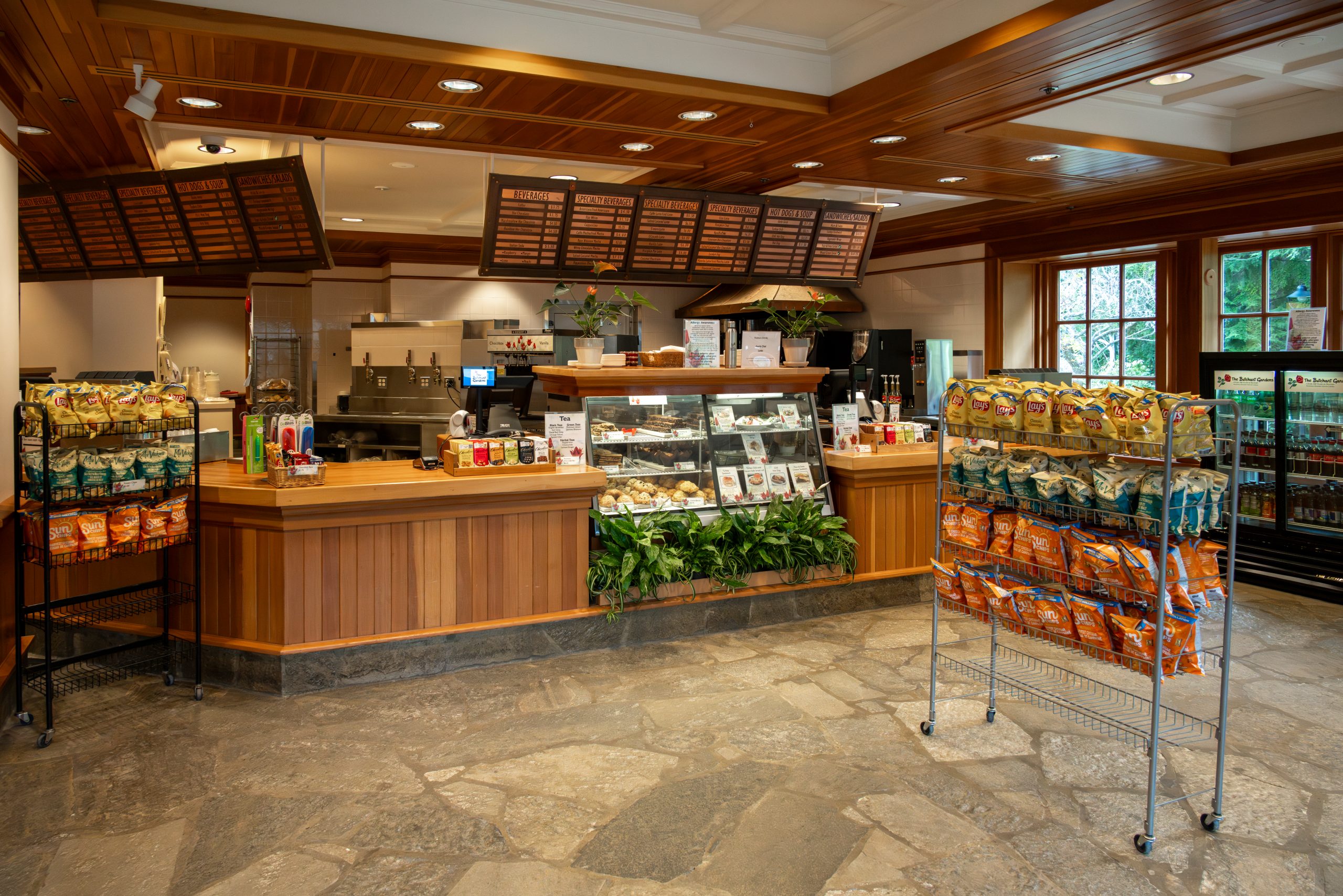 Counter to order inside the Coffee Shop.