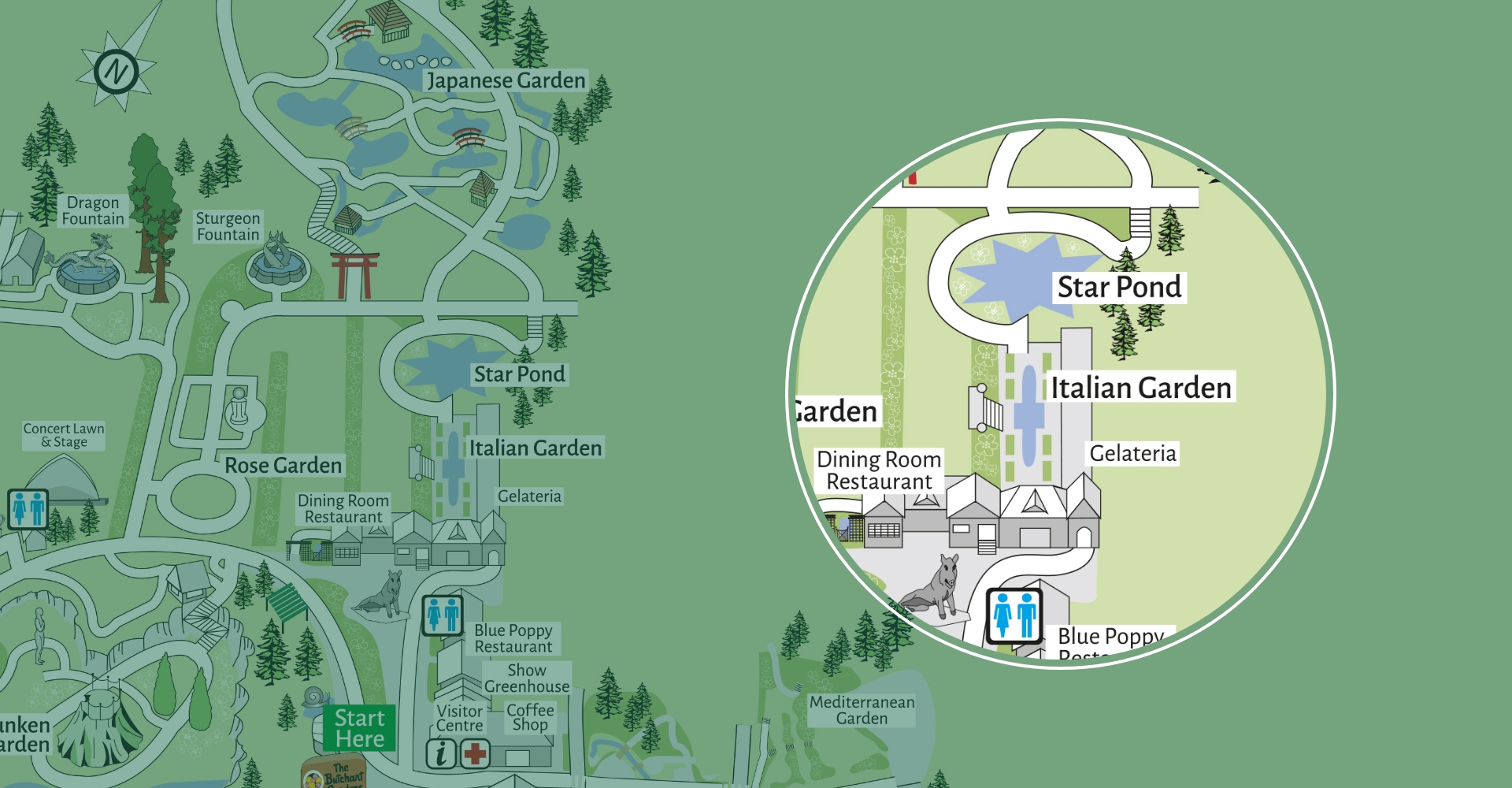 Carte des jardins italiens image