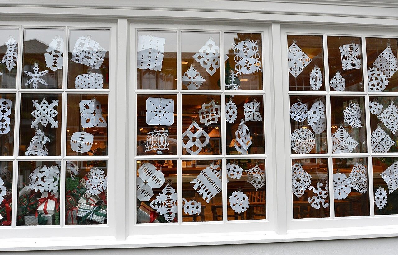 Échange de flocons de neige pour les enfants